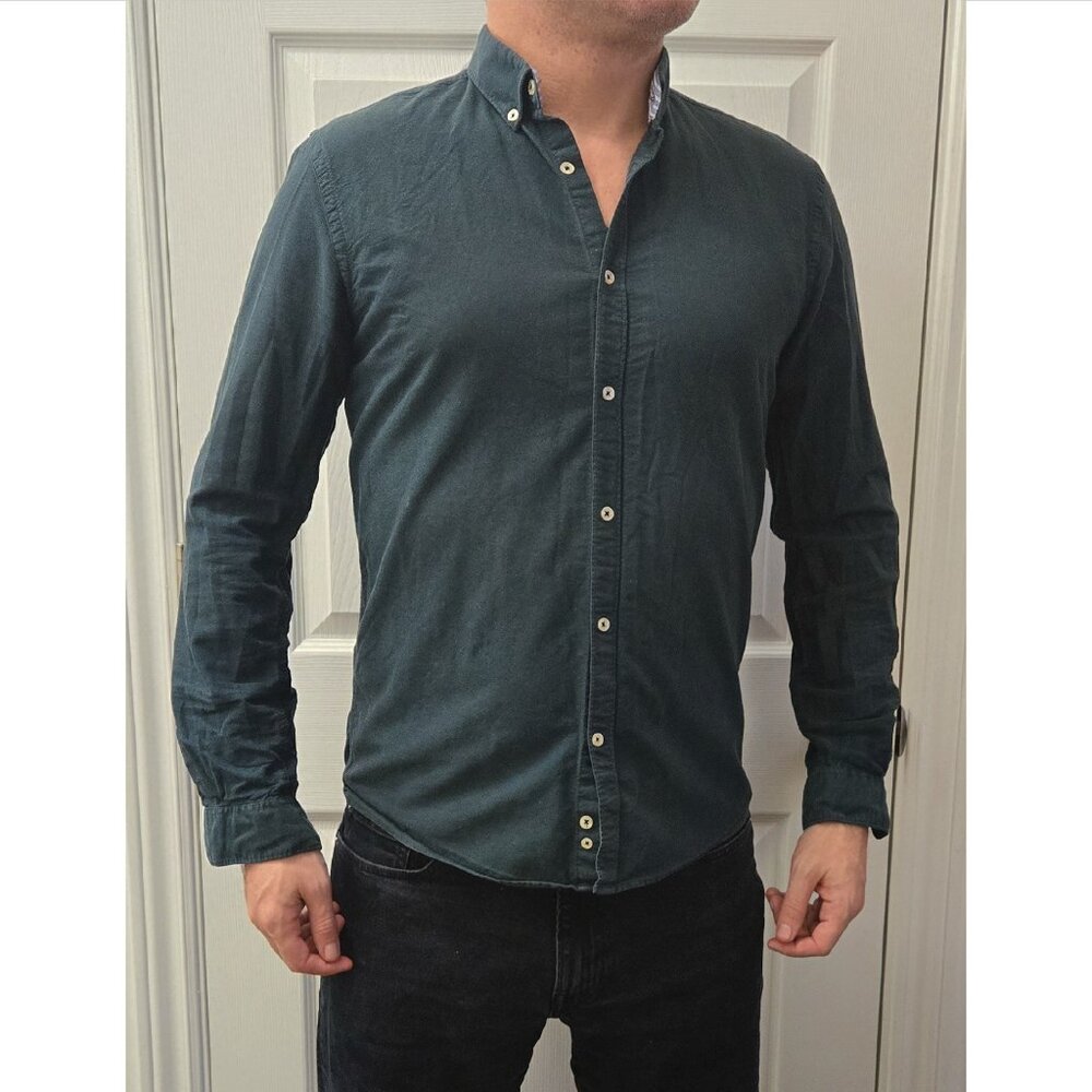 Zara - Dark green oxford button-down - Size M